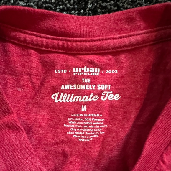 Red Urban Pipeline T Shirt - Picture 2 of 2